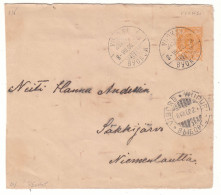 Finlande - Devant De Lettre De 1900 - Oblit Vuoksi - Cachet De Wiborg - - Brieven En Documenten