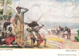 ARTS - Peintures Et Tableaux - Kivu Agricole - Allard L'Olivier - Carte Postale Ancienne - Malerei & Gemälde