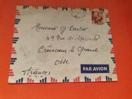 Maroc - Enveloppe Pour Crevecoeur Le Grand En 1952 - Réf 2209 - Brieven En Documenten