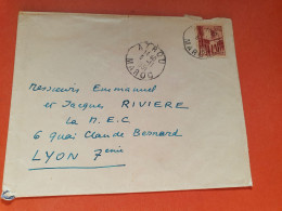 Maroc - Enveloppe De Azrou Pour Lyon En 1951 - Réf 2210 - Briefe U. Dokumente