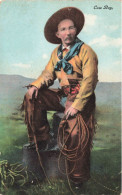 FANTAISIES -  Hommes - Cow Boy - Colorisé - Carte Postale Ancienne - Hombres