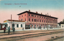 Italie - Venezia - Cervignano - Stazione Ferroviaria - Colorisé - A. Ceregato -  Carte Postale Ancienne - Venetië (Venice)