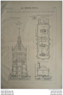 1900 CHATEAU D'EAU DE LA DISTRIBUTION D'EAU DE VIENNE ( AUTRICHE ) - Travaux Publics