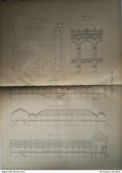 1900 - EXPOSITION DE 1900 - ÉCHAFAUDAGE DE MONTAGE DU PALAIS DE LA MECANIQUE - LE GENIE CIVIL - Publieke Werken