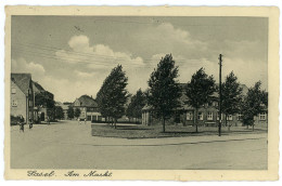 AK/CP Hamburg Wandsbek Sasel  Am Markt     Gel./circ. 1935  Erh./Cond. 2- Kl. Einriss Unten  Nr. 01738 - Wandsbek