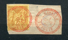 !!! TYPE SAGE N°92 CACHET A DATE DE CAVALLE ROUGE SUPERBE RR - Usados