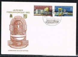 EXP L1 - ALLEMAGNE DEMOCRATIQUE N° 2334/35 Sur FDC Foire De Printemps De Leipzig 1982 - 1981-1990