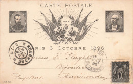 France - Paris - Paris 6 Octobre 1896 - Oblitération Novembre 1896 -  Carte Postale Ancienne - Autres & Non Classés