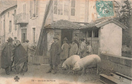 France - Un Coin De Foire - Cochon - Animé  -  Carte Postale Ancienne - Autres & Non Classés