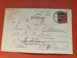 Allemagne - Affranchissement De Leipzig Sur Carte Postale En 1897 Pour La France - Réf 2245 - Covers & Documents