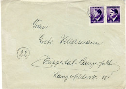 BOHEMIA & MORAVIA 1943 LETTER SENT TO WUPPERTAL - Briefe U. Dokumente