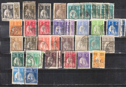 Portugal 1912 Cérès Lot De 49 Timbres - Otros & Sin Clasificación