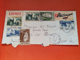 Tunisie - Enveloppe En Exprès De Sousse Pour La France En 1958 - Réf 2252 - Tunesien (1956-...)