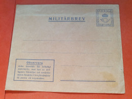 Suède - Entier Postal Pour Militaire Non Circulé - Réf 2254 - Militares