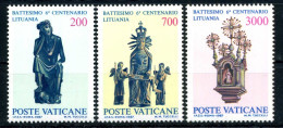 1987 VATICANO SET MNH ** Battesimo 6° Centenario Lituania - Ongebruikt