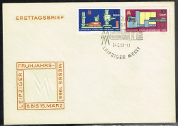 EXP L4 - ALLEMAGNE DEMOCRATIQUE N° 856/57 Sur FDC Foire De Printemps De Leipzig 1966 - 1950-1970