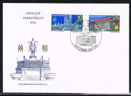 EXP L5 - ALLEMAGNE DEMOCRATIQUE N° 1837/38 Sur FDC Foire De Printemps De Leipzig 1976 - 1971-1980