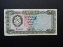 LIBYE : 5 DINARS    ND 1972    P 36b     TTB à TTB+ - Libye