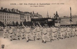 XXe Fête Fédérale De Gymnastique, Lyon 1910 - Les Paquis (Quartier De Genève) Carte S.F. Non Circulée - Gymnastique