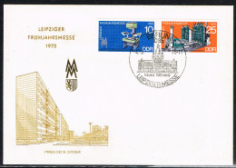 EXP L9 - ALLEMAGNE DEMOCRATIQUE  FDC Foire De Printemps De Leipzig 1975 - 1971-1980