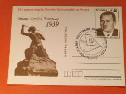 Pologne - Entier Postal Avec Oblitération En 1989 - Réf 2272 - Enteros Postales