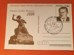 Pologne - Entier Postal Avec Oblitération En 1989 - Réf 2272 - Postwaardestukken