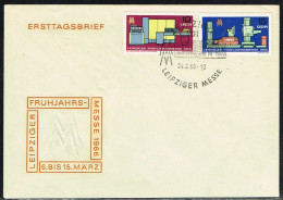 EXP L13 - ALLEMAGNE DEMOCRATIQUE N° 856/57 FDC Foire De Printemps De Leipzig 1966 - 1950-1970