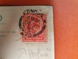 GB - Perforé Sur Carte Commerciale De Londres Pour Paris En 1904 - Réf 2278 - Perforadas