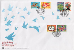 Vereinte Nationen United Nations Unies UN 1996 FDC A Plea For Peace, Plaidoyer Pour La Paix, Friedensappell Bird Birds - Altri - Europa