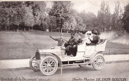 Automobile - Double Phaeton Bouton - Tombola De La Décennale -  Carte Postale Ancienne - Autres & Non Classés