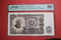 Banknotes Bulgaria 500 Leva 1951 PMG 66  P# 87A - Bulgarie