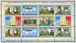 297825 MNH VANUATU 1990 CENTENARIO DEL NACIMIENTO DEL GENERAL DE GAULLE - Vanuatu (1980-...)