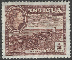 Antigua. 1953-62 QEII. ½c MH. Mult Script CA W/M SG 120a - 1858-1960 Crown Colony