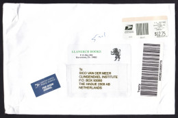 USA: Registered Cover To Netherlands, 2014, ATM Machine Label, 12.75 Rate, Customs Declaration, Traxity (minor Creases) - Covers & Documents