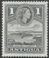 Antigua. 1953-62 QEII. 1c MH. Mult Script CA W/M SG 121 - 1858-1960 Colonia Britannica