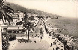 FRANCE - La Côte D'Azur - Menton - La Promenade Général Leclerc - Carte Postale Ancienne - Menton