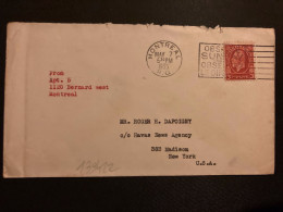 LETTRE Pour USA TP 3c OBL.MEC. MAY 7 1935 MONTREAL - Cartas & Documentos