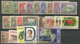 712085 MNH DOMINICA 1950 LOTE SELLOS DOMINICA - Dominique (...-1978)