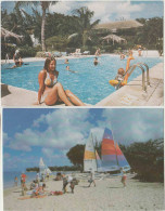 Barbados. Barbades. Crest Beach, St James. Discovery Bay Inn. 2 Cartes Pt Format, écrites, Timbrées. 2 Scans - Barbados (Barbuda)
