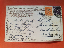 Allemagne - Affranchissement De Dresden Sur Carte Postale En 1922 Pour La France - Réf 2286 - Storia Postale