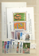 1978 MNH Luxemburg Year Complete According To Michel, Postfris** - Ganze Jahrgänge