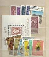 1977 MNH Luxemburg Year Complete According To Michel, Postfris** - Volledige Jaargang