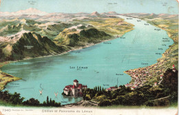 SUISSE - La Léman - Chillon Et Panorama Du Léman - Colorisé - Carte Postale Ancienne - Other & Unclassified