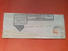 Luxembourg - Bande Commerciale De Luxembourg Pour Paris - Réf 2320 - Lettres & Documents