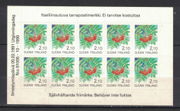 Finlande 1991 - Yvert C1095 Neuf SANS Charnière - Scott#836a - Fleur, Flower, Blumen - Booklets
