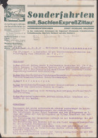 Zittau Walddorf Sachsenexpress Sonderfahrt Nach Oberammergau, Reiseprogramm 1934 Für 78,- RM - Europa