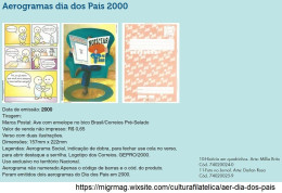 Brazil 2000 Complete Series 2 Father's Day Postal Stationery Social Aerogram Comic Strip & Photo In The Newspaper Unused - Entiers Postaux