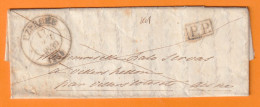 1839 - Lettre Pliée Avec Corresp. Familiale De UZERCHE, Grand Cachet Vers Villers Helon,  Via Villers Cotterets & Paris - 1801-1848: Voorlopers XIX