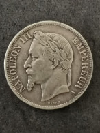 5 FRANCS ARGENT 1867 A PARIS NAPOLEON III TETE LAUREE / FRANCE SILVER - 5 Francs