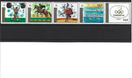 1993 TURKMENISTAN 25-29** J.O Barcelone, équitation, Lutte, Aviron, Haltérophilie - Turkmenistan